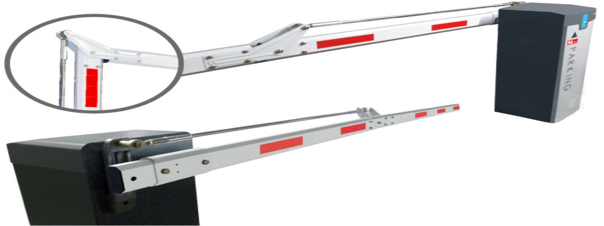 Barrier tự động cần gập